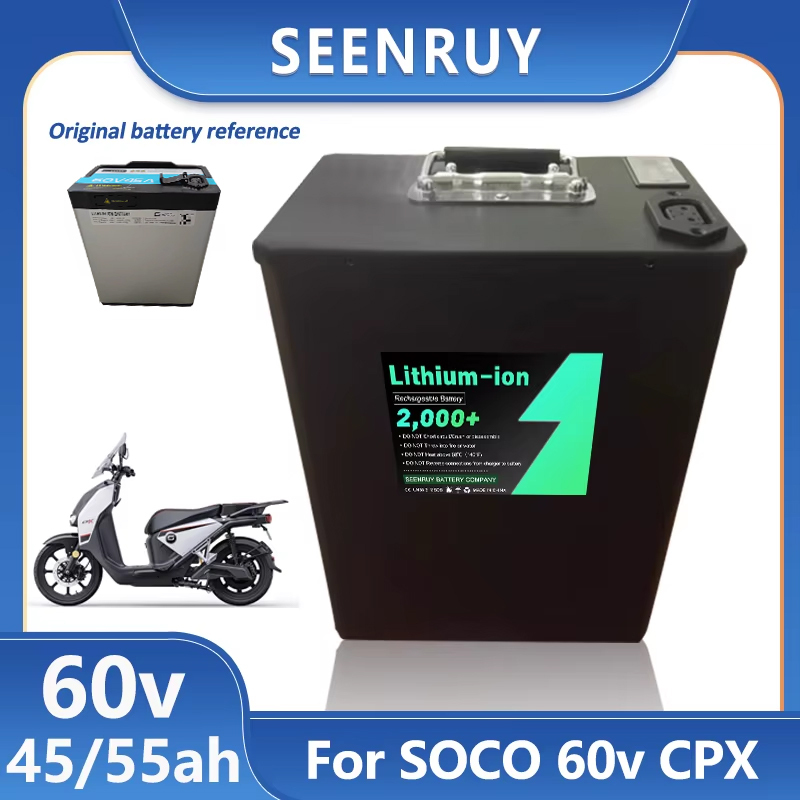 72V 30Ah Lifepo4 Battery Pack - Seenruy Super SOCO CPX Battery 60V