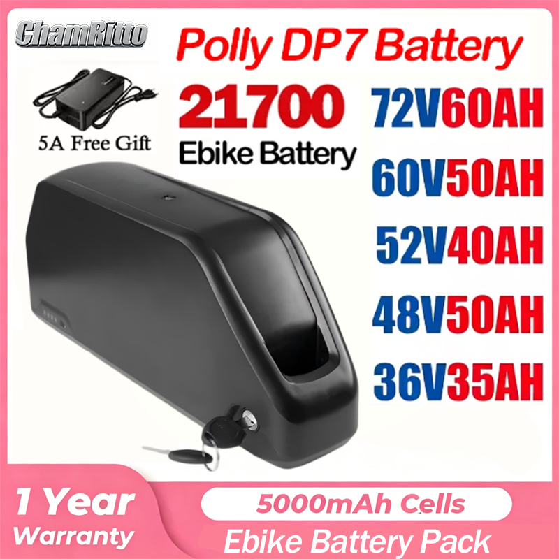 60V 30Ah 21700 Battery Pack - 52v50ah Hailong Polly 48V 60V 36V