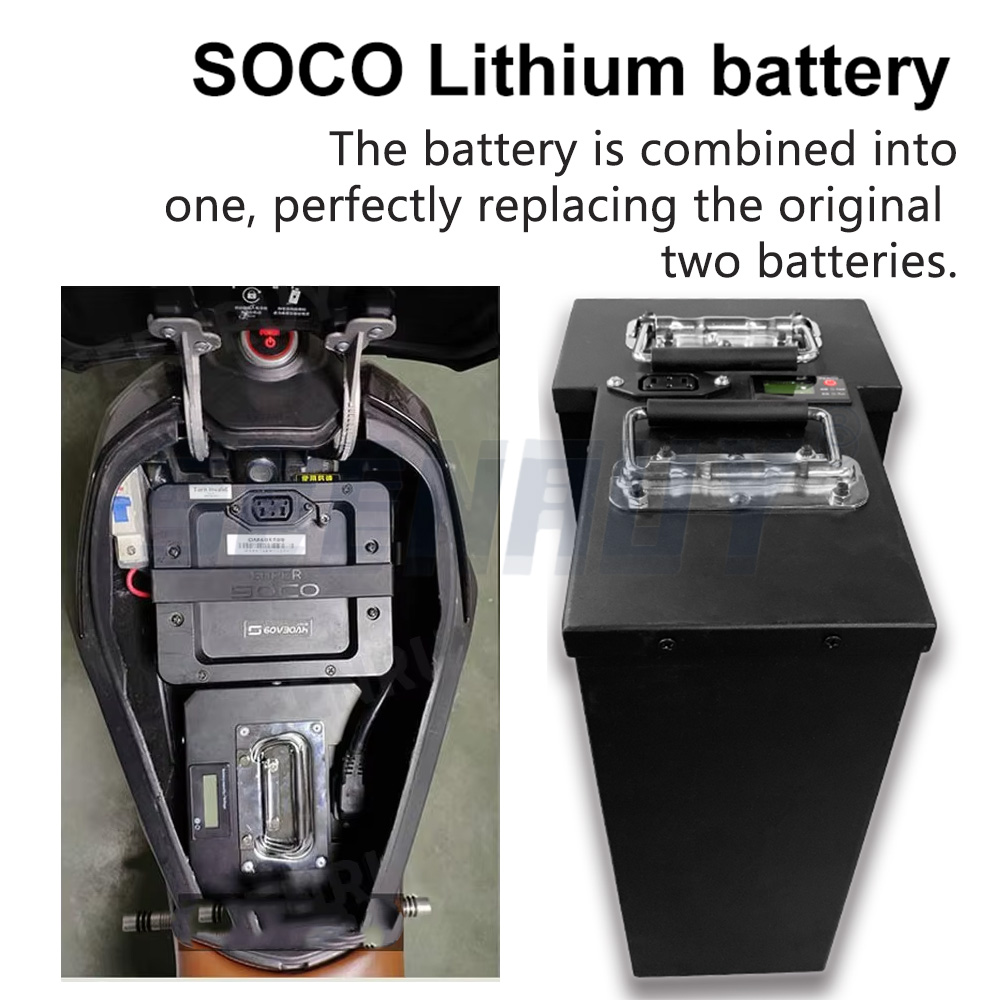 Super Soco TC TS Big Battery 6 - 72V 30Ah Lifepo4 Battery Pack recension och pris