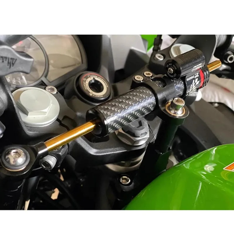 For Kawasaki 500 2024 - Motorc - Steering Damper Stabilizer Kit Cnc recension och pris