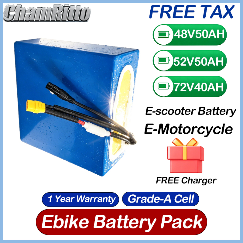 Electric Bicycle 48V 30ah Lith - 60V 30Ah 21700 Battery Pack recension och pris