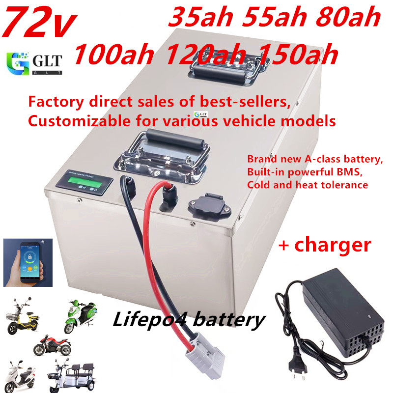 72V 35AH 55AH 80AH 100AH 150Ah - 72V 30Ah Lifepo4 Battery Pack recension och pris