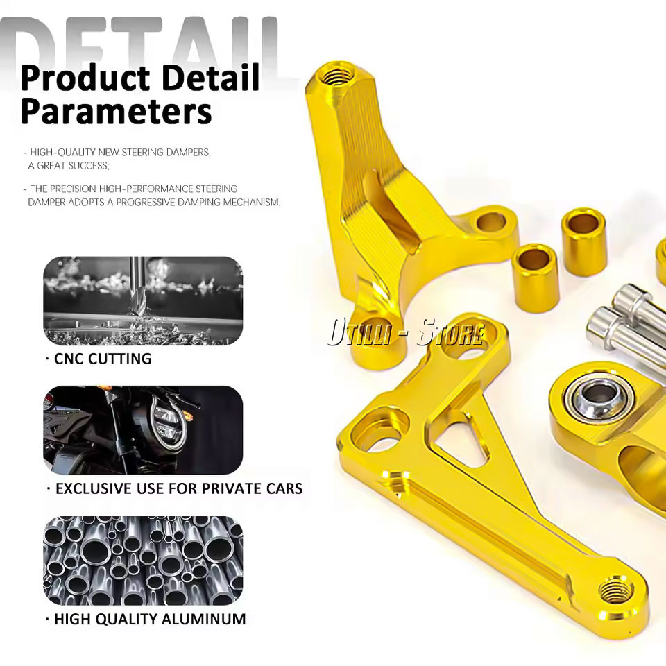 Steering Dampers for Honda CB1 - Steering Damper Stabilizer Kit Cnc recension och pris