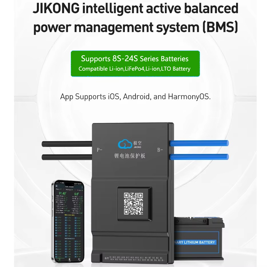 JK BMS Active Balance 150A 1A  - Smart Bms 20S 72V 150A Bluetooth recension och pris