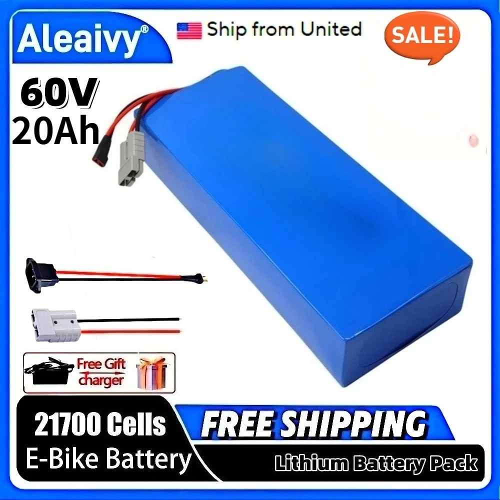 16S6P Aleaivy 60V 20Ah Lithium - 60V 30Ah 21700 Battery Pack recension och pris