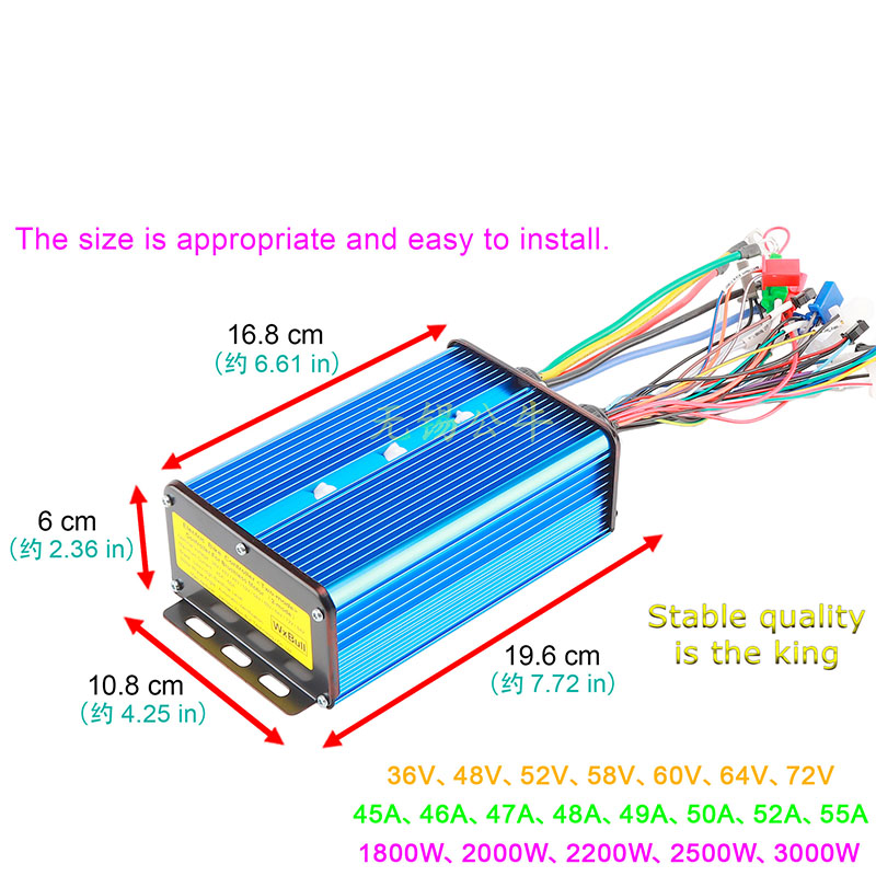 DC Brushless Motor Controller  - 72V 45A Dual Controller recension och pris