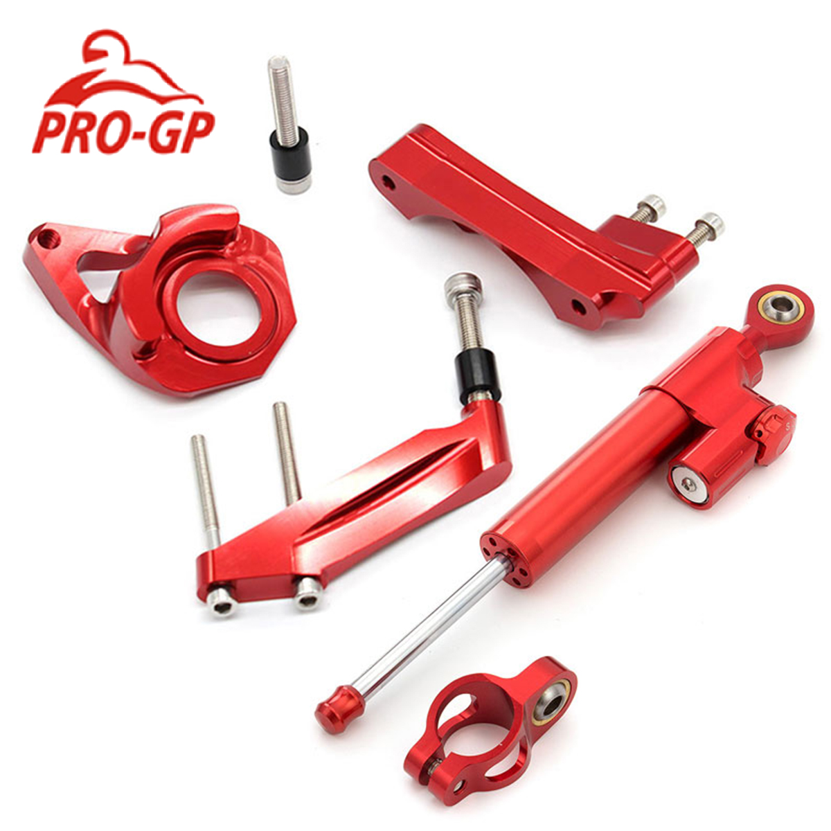 CNC Aluminum Motorcycle Steeri - Steering Damper Stabilizer Kit Cnc recension och pris