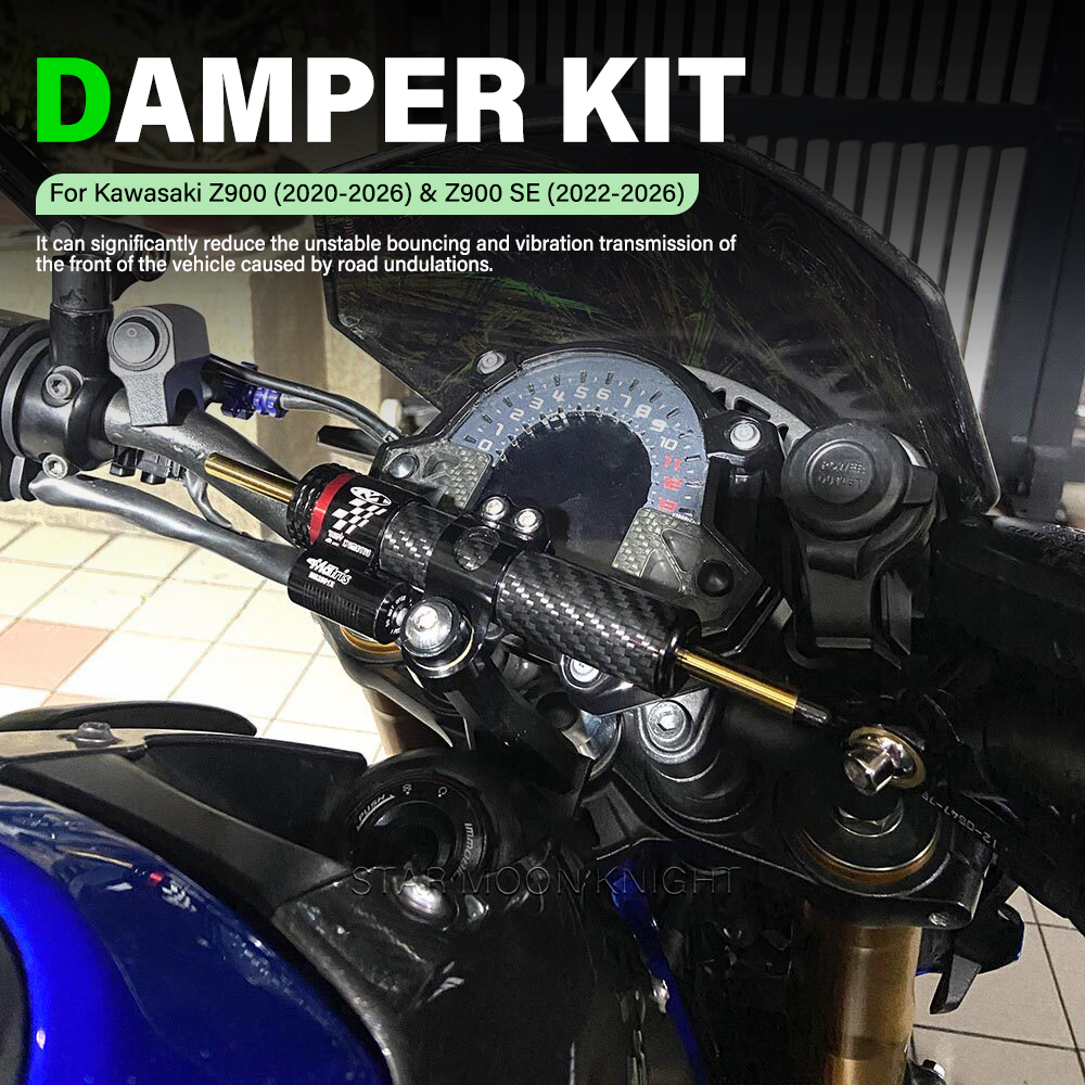 New Motorcycle CNC Steering Da - Steering Damper Stabilizer Kit Cnc recension och pris