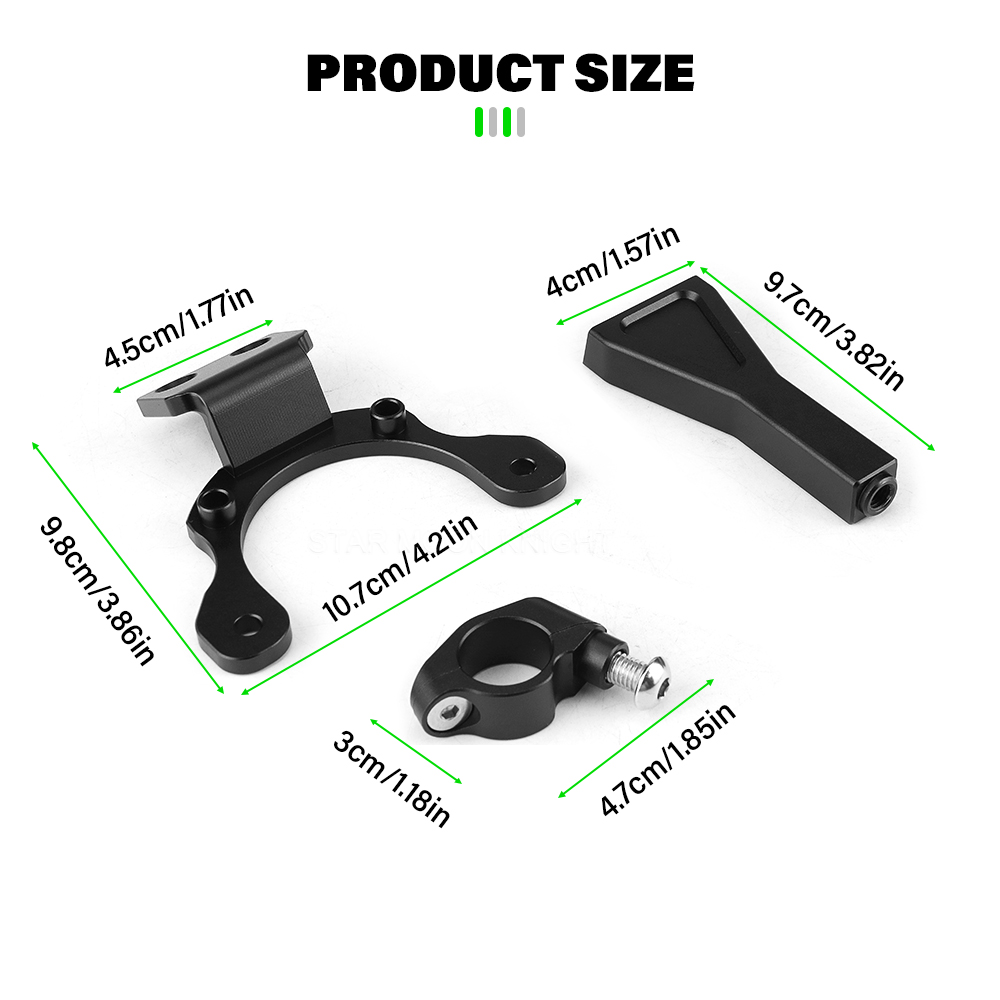 New Motorcycle CNC Steering Da - Steering Damper Stabilizer Kit Cnc recension och pris