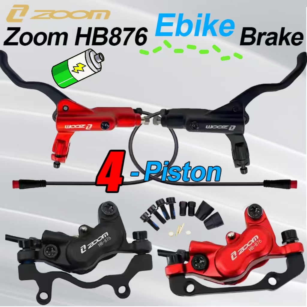 ZOOM HB-876E E-Bike 4-Piston H - Zoom Hydraulic Brake 4 Piston E-Scooter recension och pris