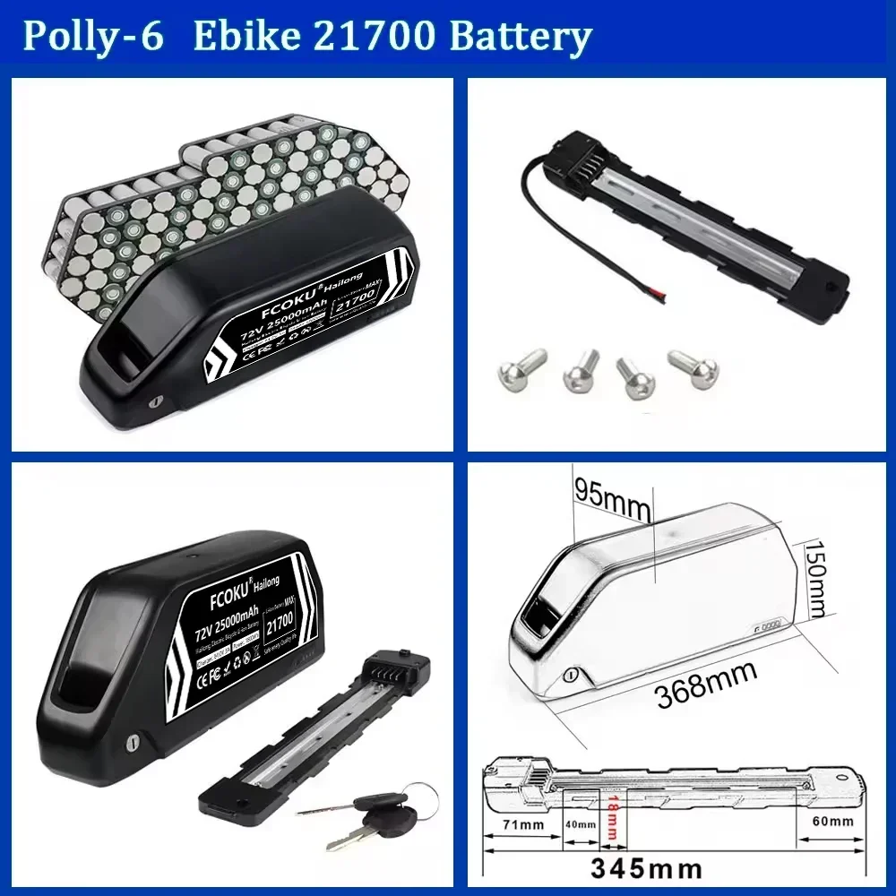 72V 25Ah 60V 30Ah Hailong High - 60V 30Ah 21700 Battery Pack recension och pris