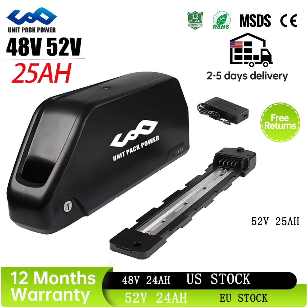 52V 25AH  Downtube EBike Batte - 60V 30Ah 21700 Battery Pack recension och pris