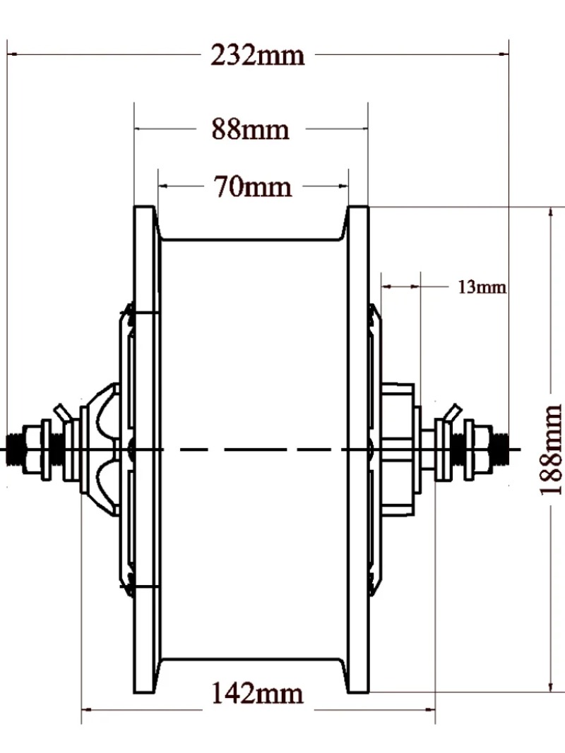 11inch 52V 60V 72V 120V 5000w  - 60V 5000W Brushless Hub Motor recension och pris